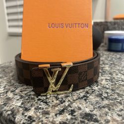 Louis Vuitton Damier Ebene LV Initials Belt
