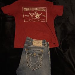 True Religion Pants 36 Shirt L