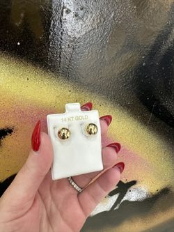 14k BALLS EARRINGS