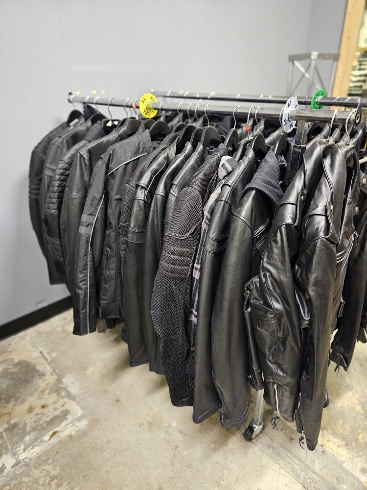 Mens Leather/ Motorcycle jackets $150 & Up