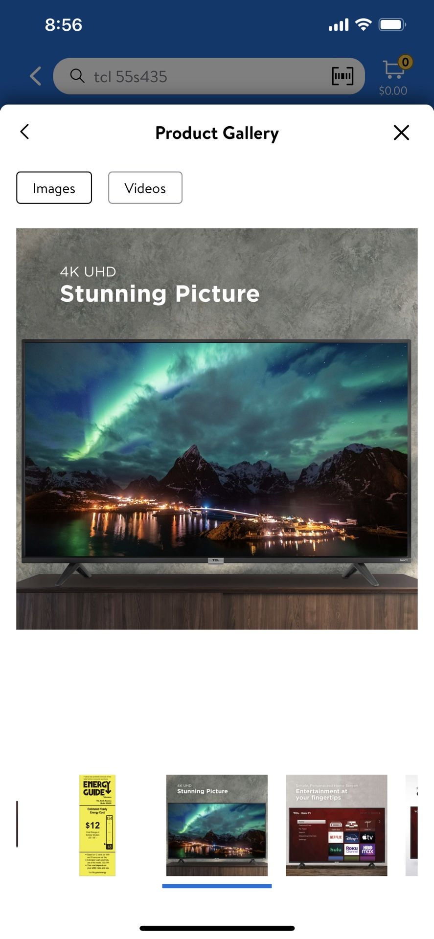 NEW TV - TCL 55" Class 4-Series 4K UHD HDR Roku Smart TV - 55S435