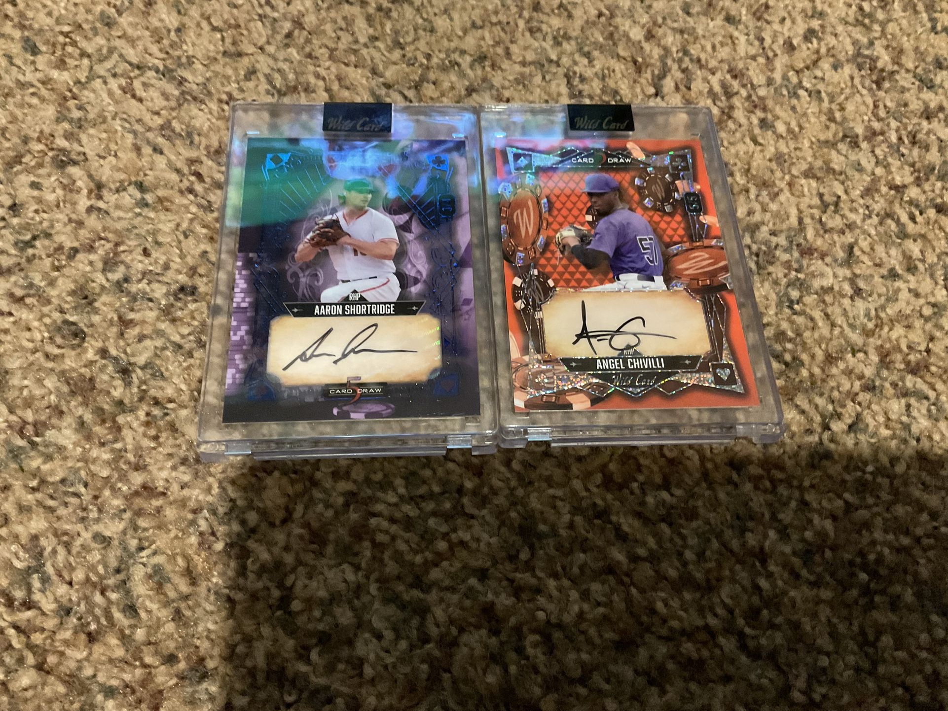 2 Encased 2024 Wild Card Autographed Rookie SSP Baseball Cards (#/5, #/4) Very RARE Finds