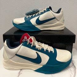 Nike Kobe 5 Protro x Caitlin Clark Coconut Milk Spruce SIZE 12