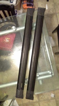 Santa fe 2006 cargo luggage roof rack cross bars pair set