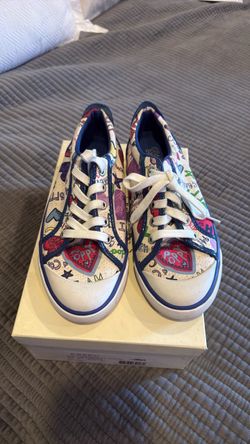 New Coach Poppy Graffiti Barrett Sneaker size 6.5