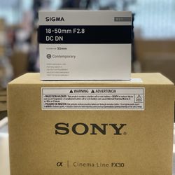 Sony FX30 + Sigma 18-50mm