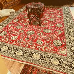 Highest Quality Handmade Hand Knotted Silk Wool Blend Area Rug