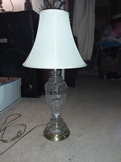 Waterford crystal table lamp