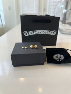 Chrome Hearts Gold Earrings
