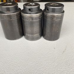 Snap On Tools 3 SAE Impact Deep Sockets Sizes (1 -7/16, 1 -1/2, 1 -9/16 ) 