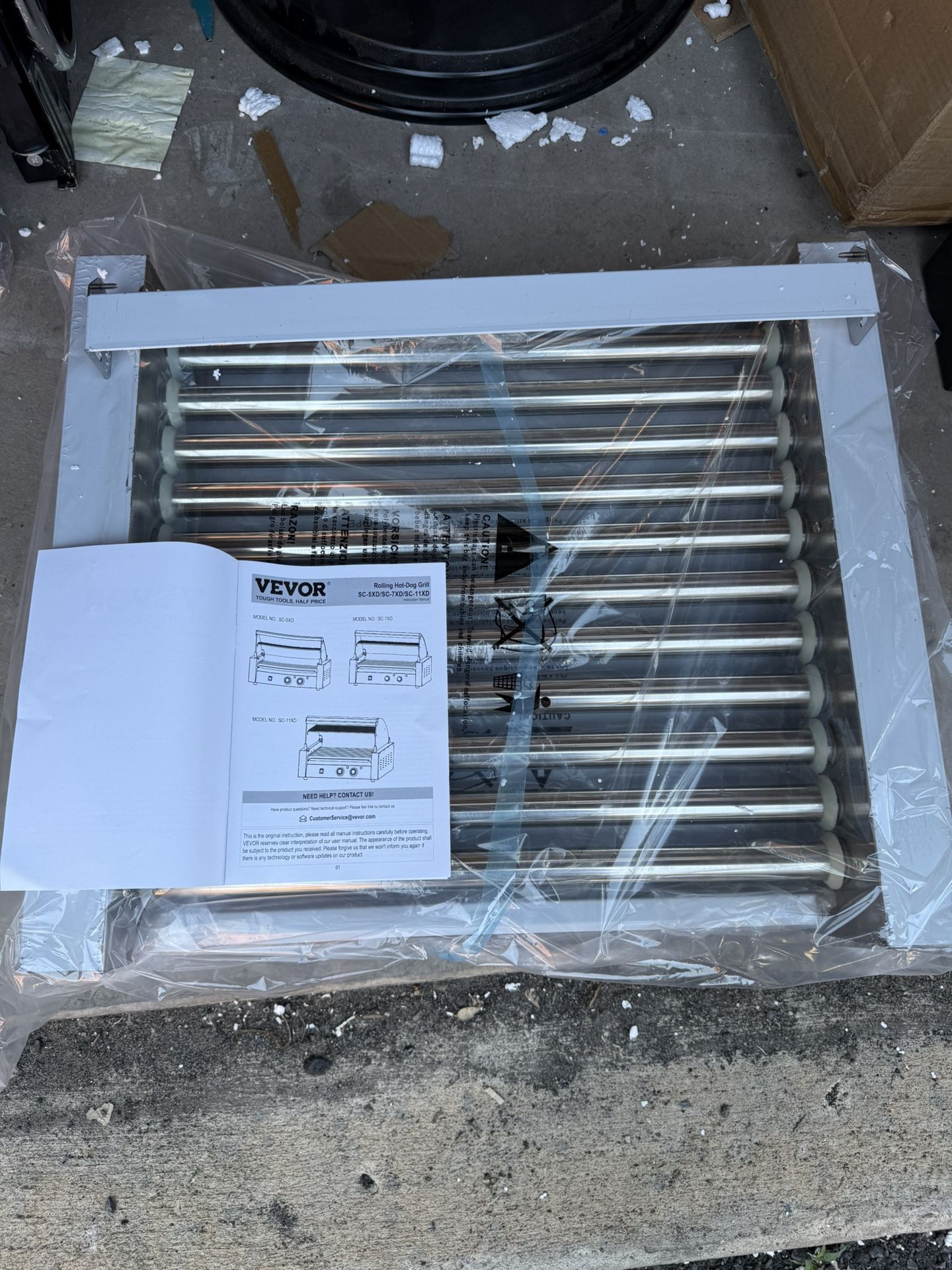 Vevor Hot Dog Roller 11 Roller 30 Hot Dog Capacity