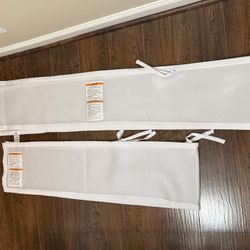 White Breathable Crib Bumper