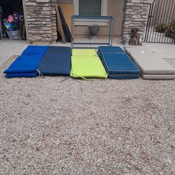 3 different Pairs Of Outdoor Patio Chaise Lounge Pool Chair Cushions $20-$35 pair See All Photos Read Description