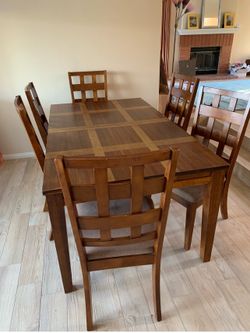 Dining room table and chairs
