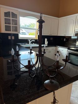 Hanging chandelier style lamps