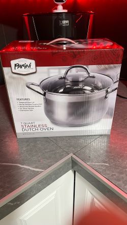 Parini Cookware 7quart Stainless Dutch Oven 
