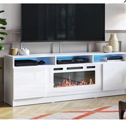 Fireplace With TV Stand