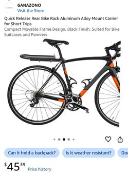 Rear bike rack
