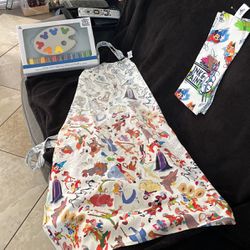 Disney INK & PAINT 🎨 Apron-kitchen Towels Or Magnetic Toothpick Holder -can be Used For Sauces , Condiments , Butter , Buttons $25 EACH or All For 60