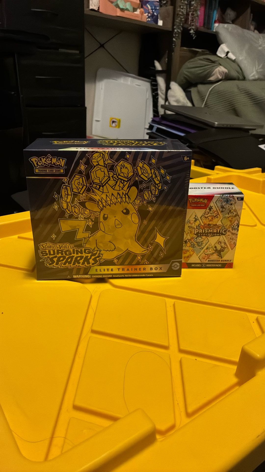 Pokemon Surging sparks ETB + Prismatic Bundle