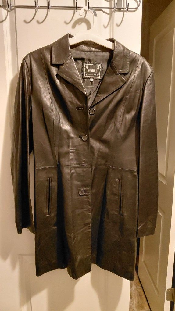 Leather 3/4 Jacket