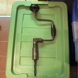 Antique Hand Drill Large 