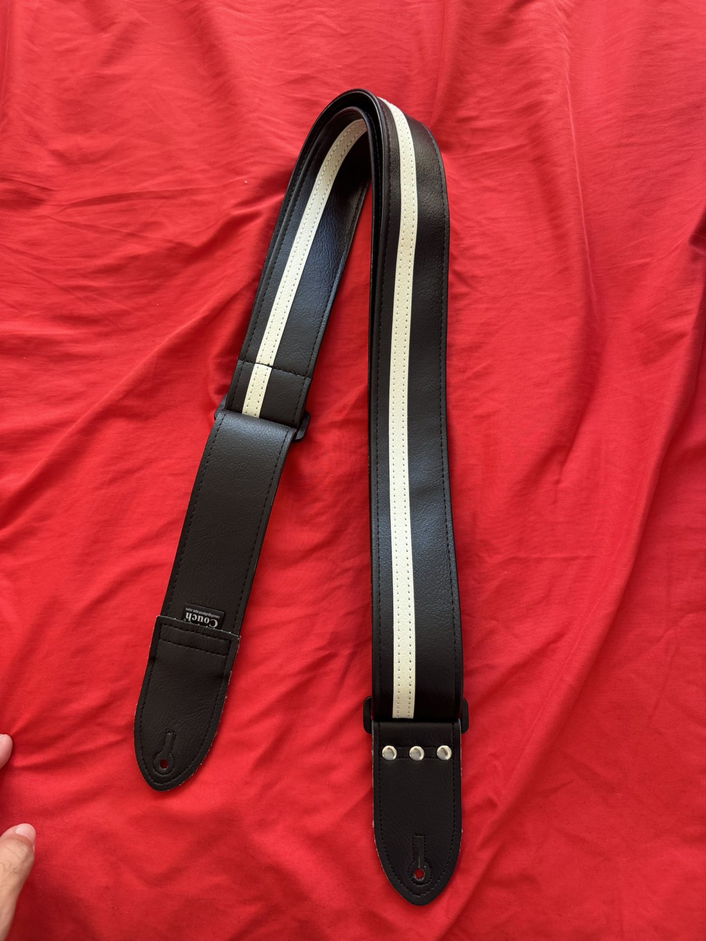 Couch Guitar Strap, Black & White
