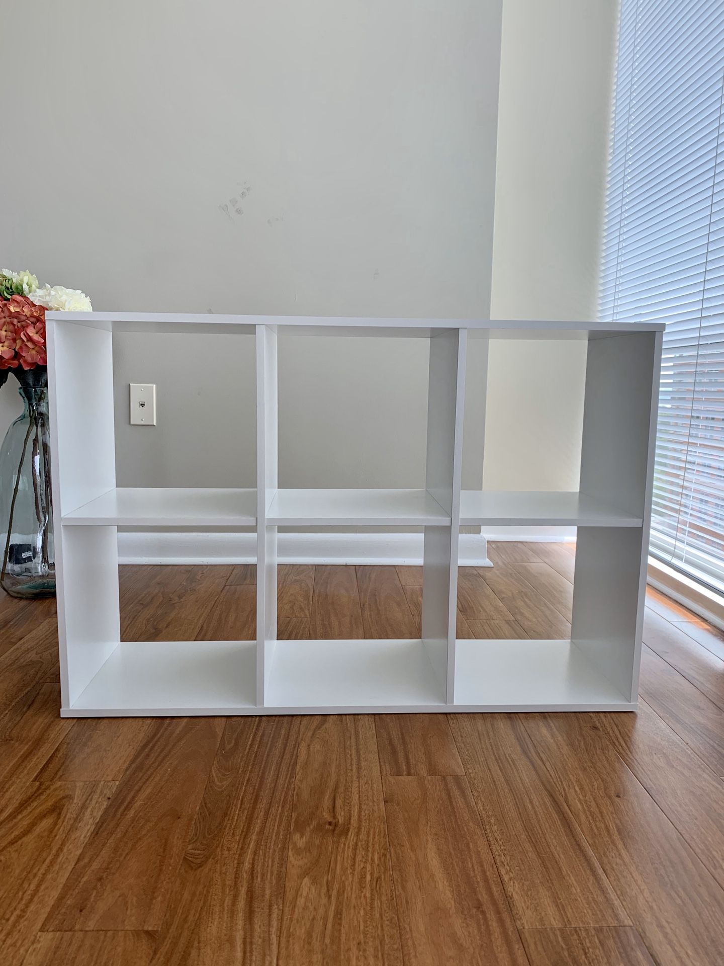 6 Cube Organizer Shelf White