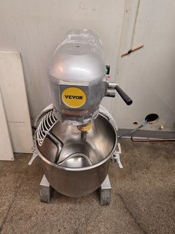 VEVOR Commercial Planetary Mixer 20 Qt with Dough Hook & Bowl Guard