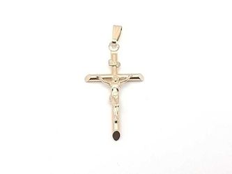Religious Cross 14k Yellow 1.8 Grams Pendant Mk0326lzxmia