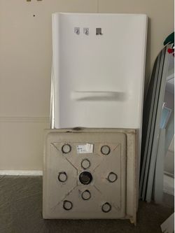 Shower wall panels, drain pan & glass door
