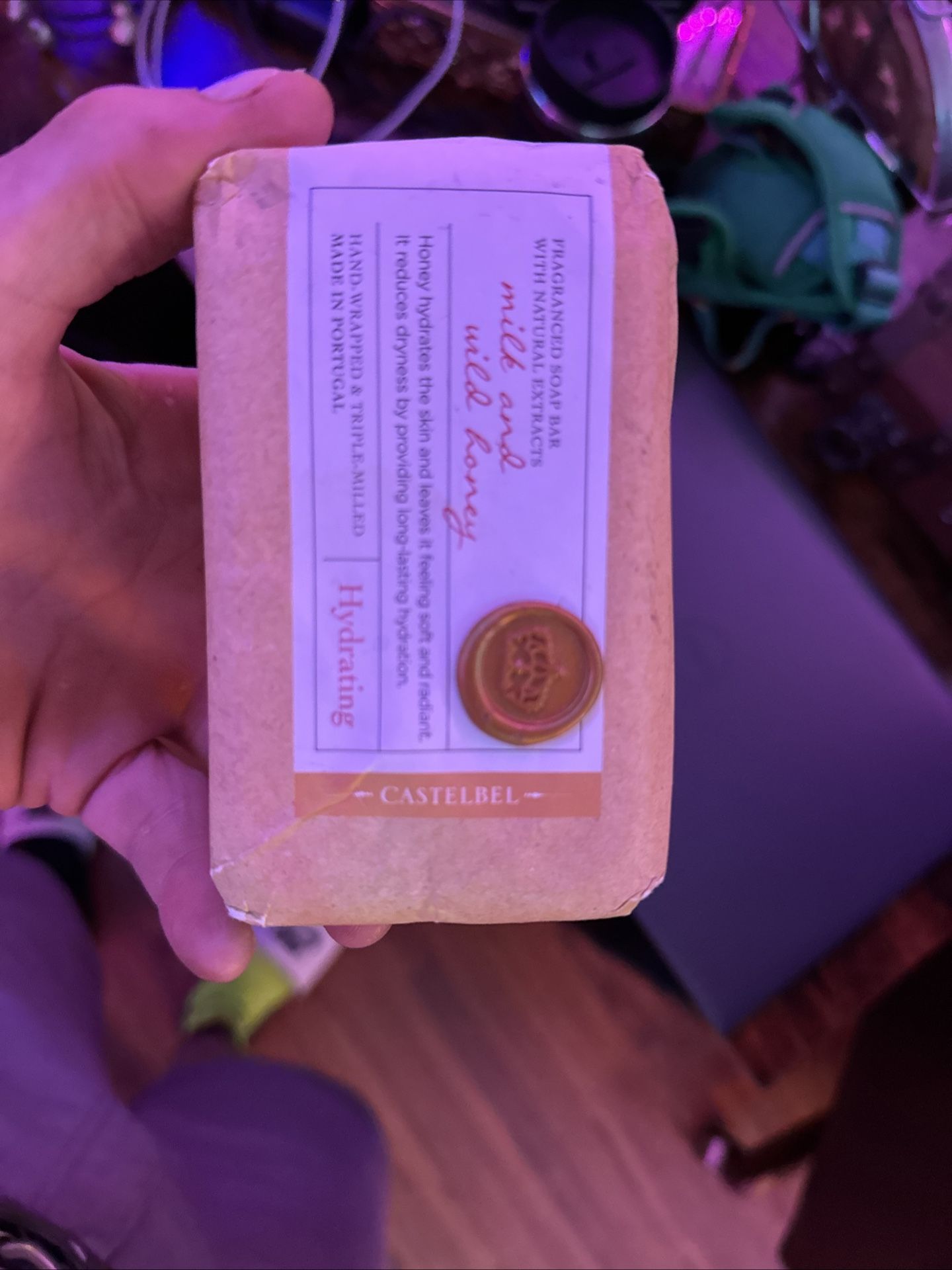 Castelbel" brand fragranced soap bar