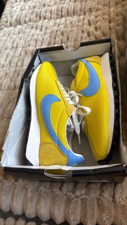 Nike Yellow and Blue Sneakers