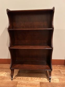 Sarreid Ltd. Rolling Bookcase / Display Shelf on Casters