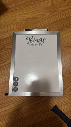 Things I Must Do Dry Erase Board