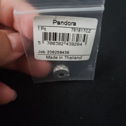 Authentic Pandora Clip Charm Sterling Silver 
