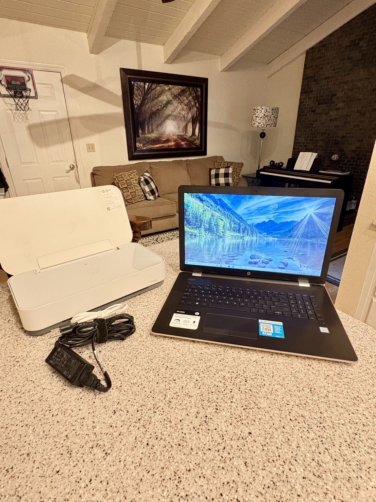 HP Laptop Plus HP Tango Air Printer