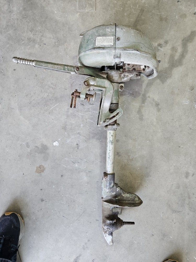 Very Old Johnson Seahorse Low Horse Power Outboard Motor