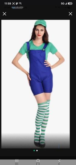 Women's Luigi Costume XL