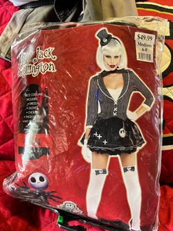 Lady Jack Skellington Halloween Costume Medium