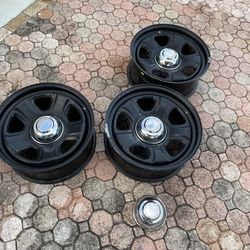 Dodge Police Rims And Dog Dish Center Caps