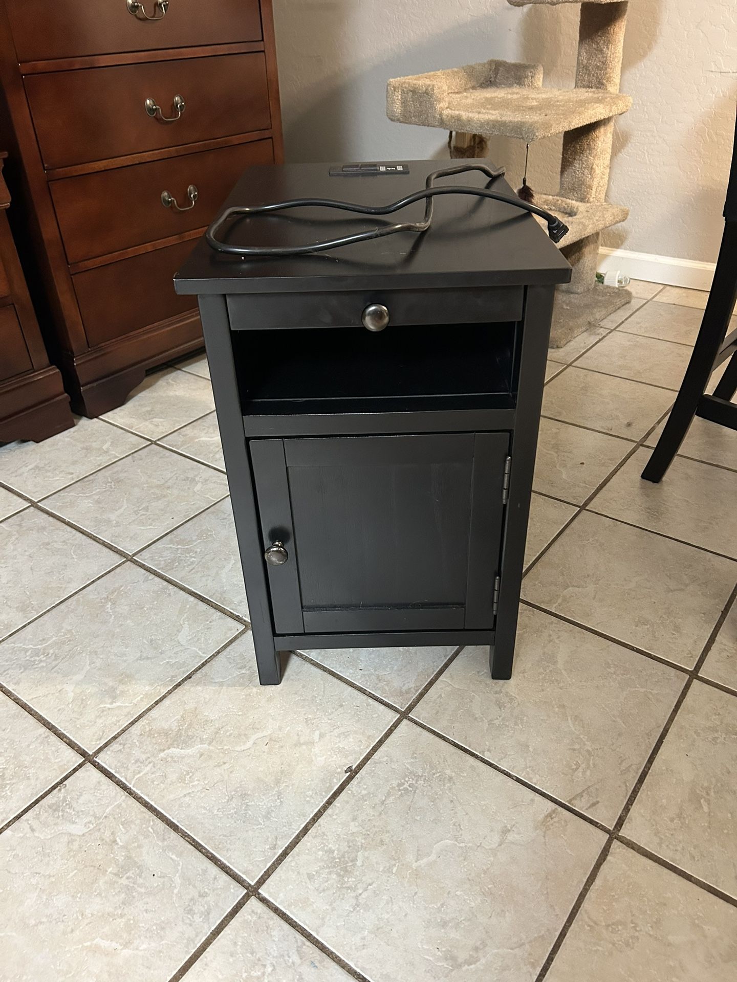 Side Table With Outlets