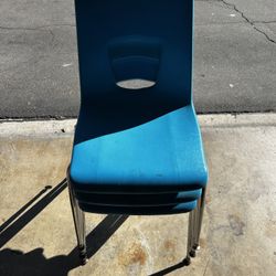 Set Of Four School Chairs
