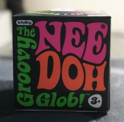 Authentic Schylling Needoh Pink Groovy Glob Squishy Squeeze Toy