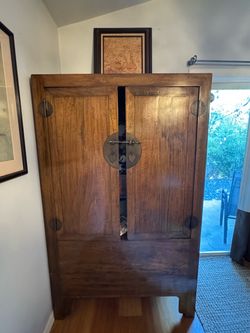 Asian solid wood wardrobe