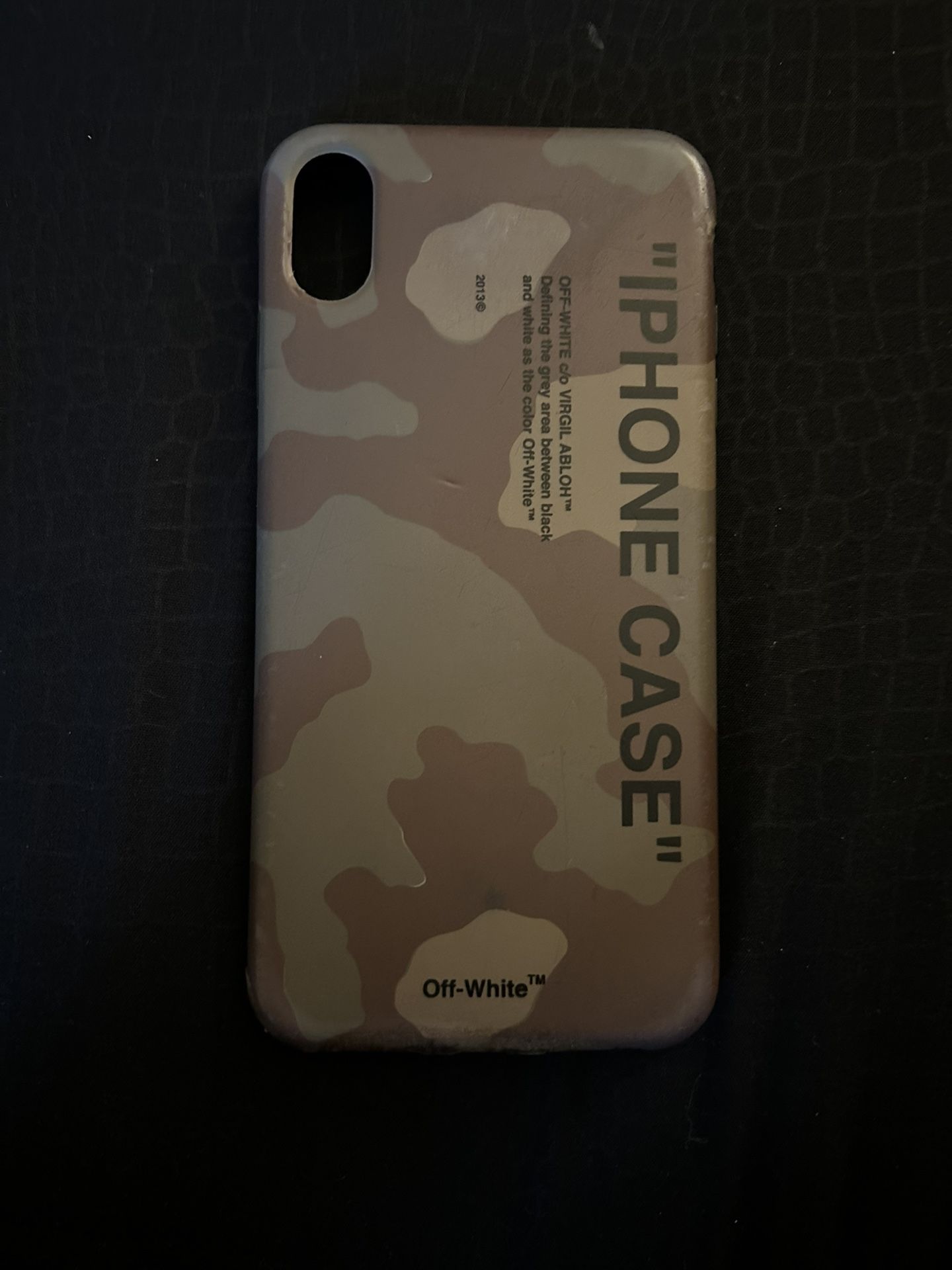 Off-White Green Camo Case Iphone X/XS