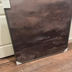 36"x36" Dark Fields Framed Canvas - Threshold designed with Studio McGee
