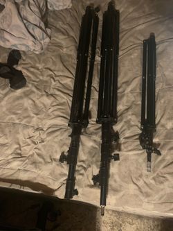 Black Photography Light Stands Set of 4