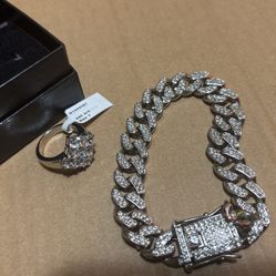Sterling silver Jewelry (Ring & Bracelet Combo