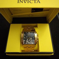 "The Beast " Gold Invicta S1 Rally, Mother Of Pearl Dial